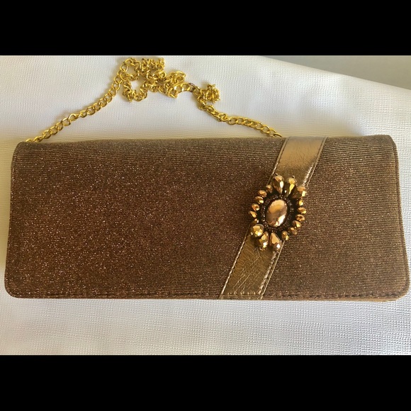 J.Renee Evening Bag Bronze Clutch - Picture 6 of 6